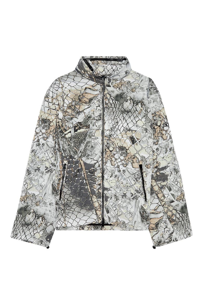 J-Dorsett Nylon Jacket with Stowaway Hood, Alternate, color, TAN/ BROWN