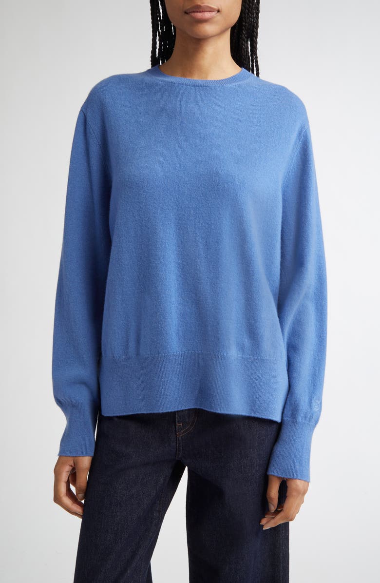 TOTEME Cashmere Crewneck Sweater, Main, color, Azure