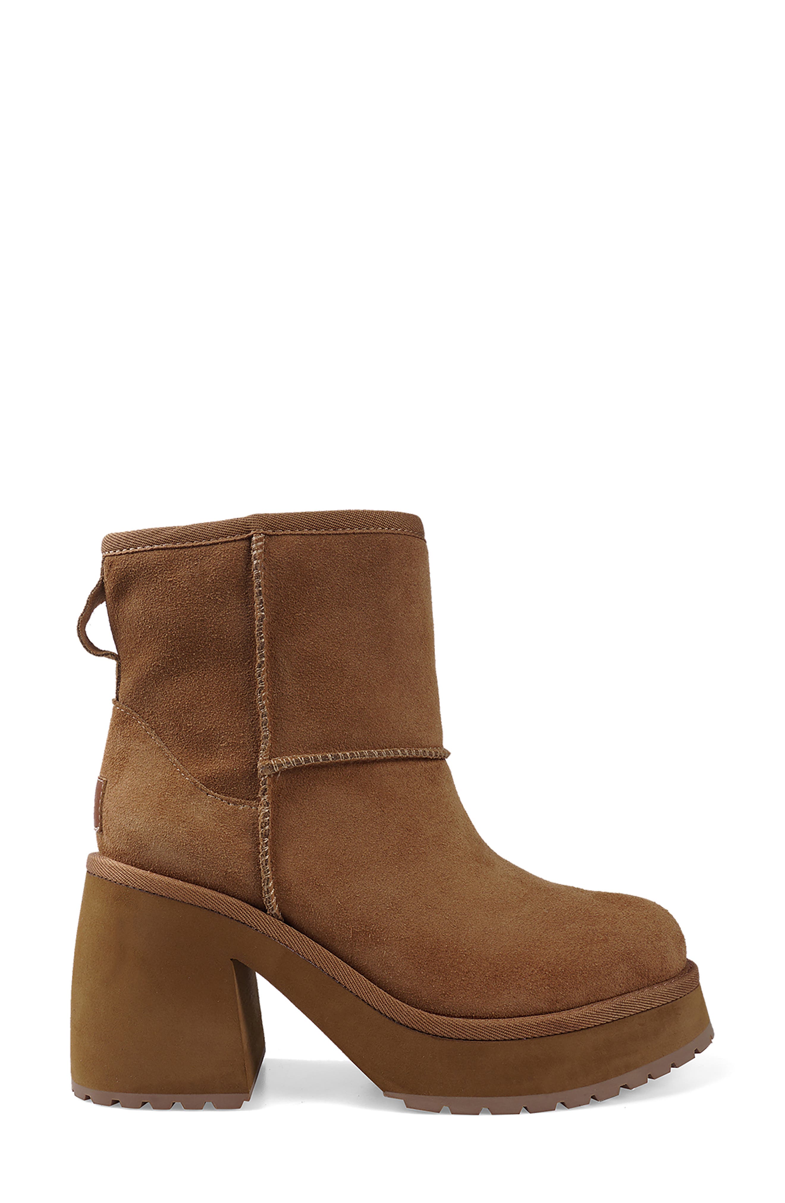 Luccia Platform Bootie, Alternate, color, NATURAL SUEDE
