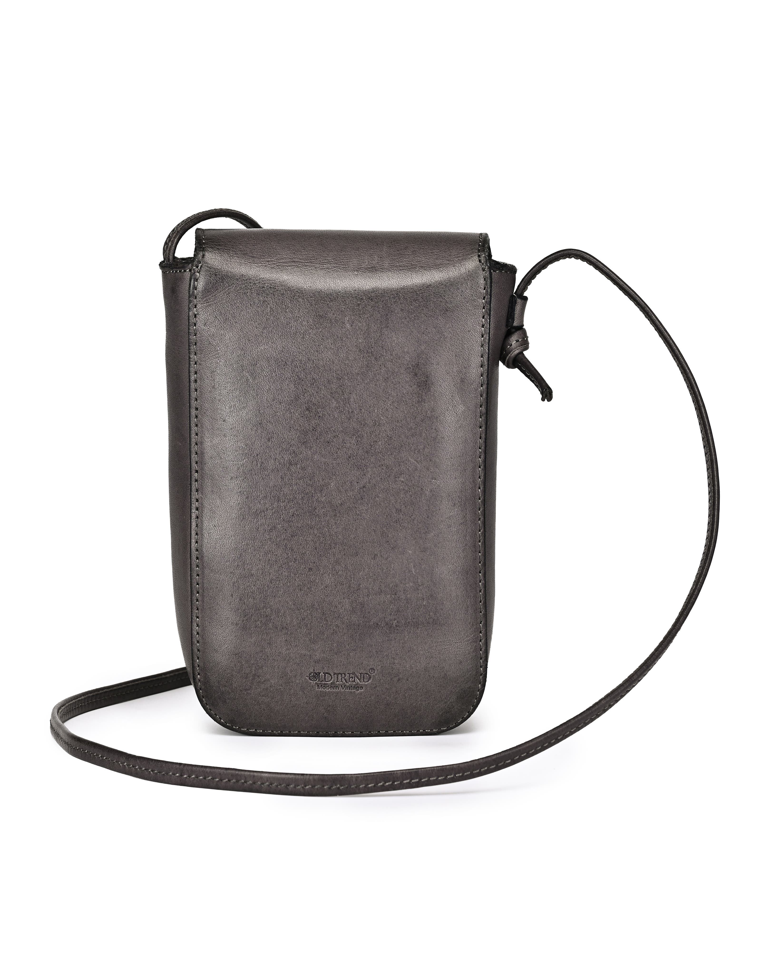 OLD TREND Lantana Genuine Leather Structured Everyday Crossbody, Alternate, color, Grey