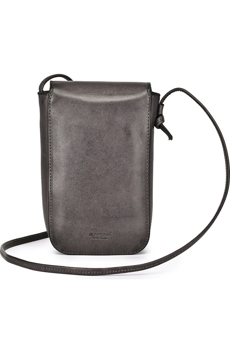 OLD TREND Lantana Genuine Leather Structured Everyday Crossbody, Alternate, color, Grey