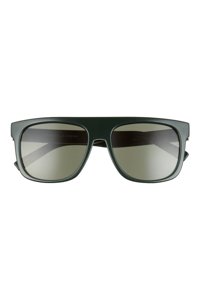 Covert Modern 56mm Flat Top Sunglasses, Main, color, KHAKI/ KHAKI MONO