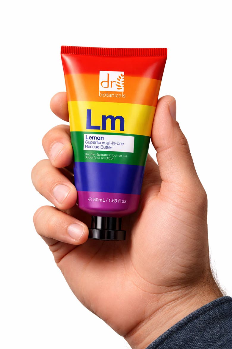 Pride Edition Lemon Superfood All-In-One Rescue Butter 50ml for Anti-Aging, Brightening, Alternate, color, White