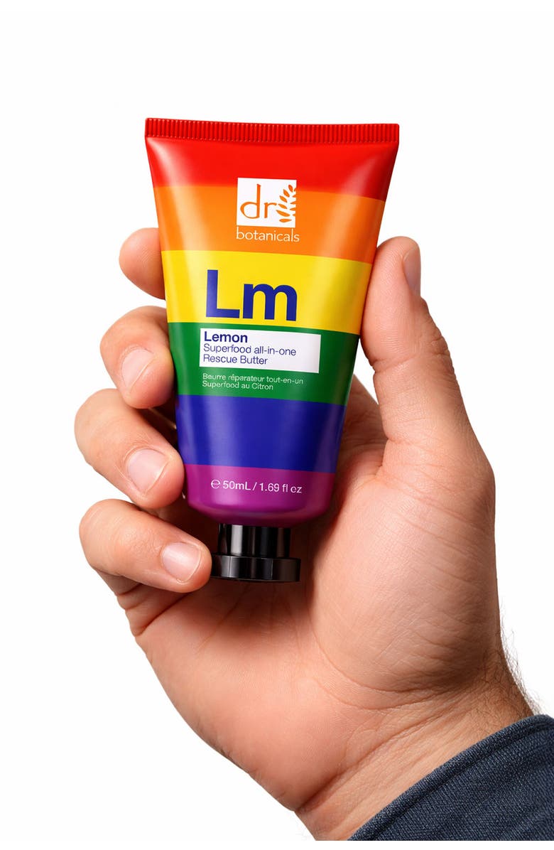 DR BOTANICALS Pride Edition Lemon Superfood All-In-One Rescue Butter 50ml, Alternate, color, White
