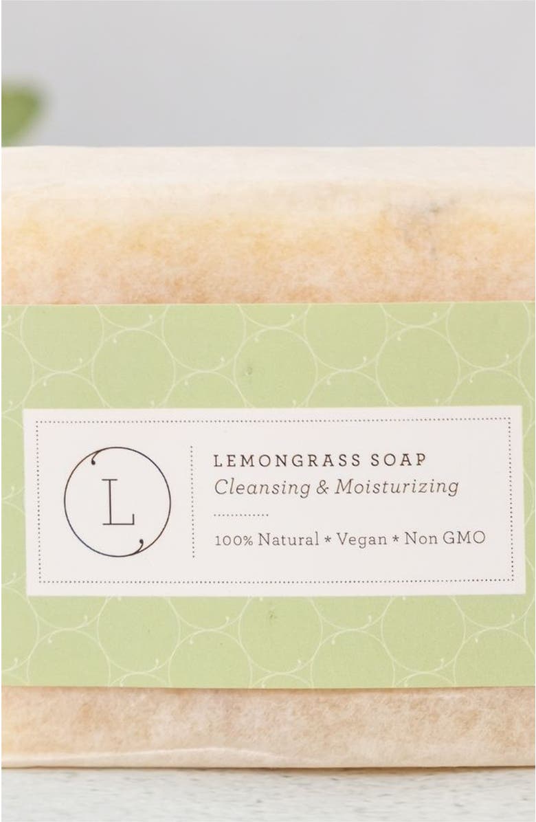 Lizush Set of 6 Handmade Cold Process Natural Soap Bars in Gift Set Box, Alternate, color, NO COLOR