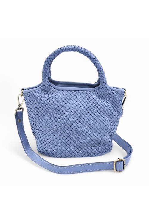 Bolsa Nova Lisa Woven Mini Tote in Denim Blue  product