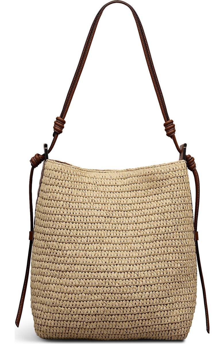 Radley The Camden - Raffia Medium Open Top Shoulder Bag, Alternate, color, Natural