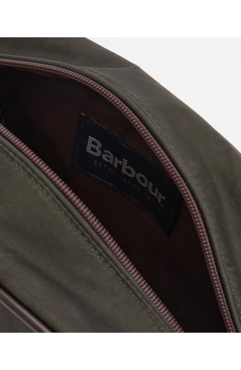 Barbour Waxed Cotton Wash Bag, Alternate, color, 