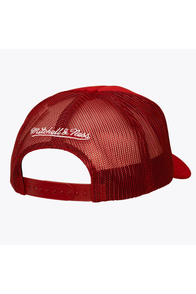Men's Mitchell & Ness Red New Jersey Devils Head Coach Trucker Adjustable Hat, Alternate, color, Red