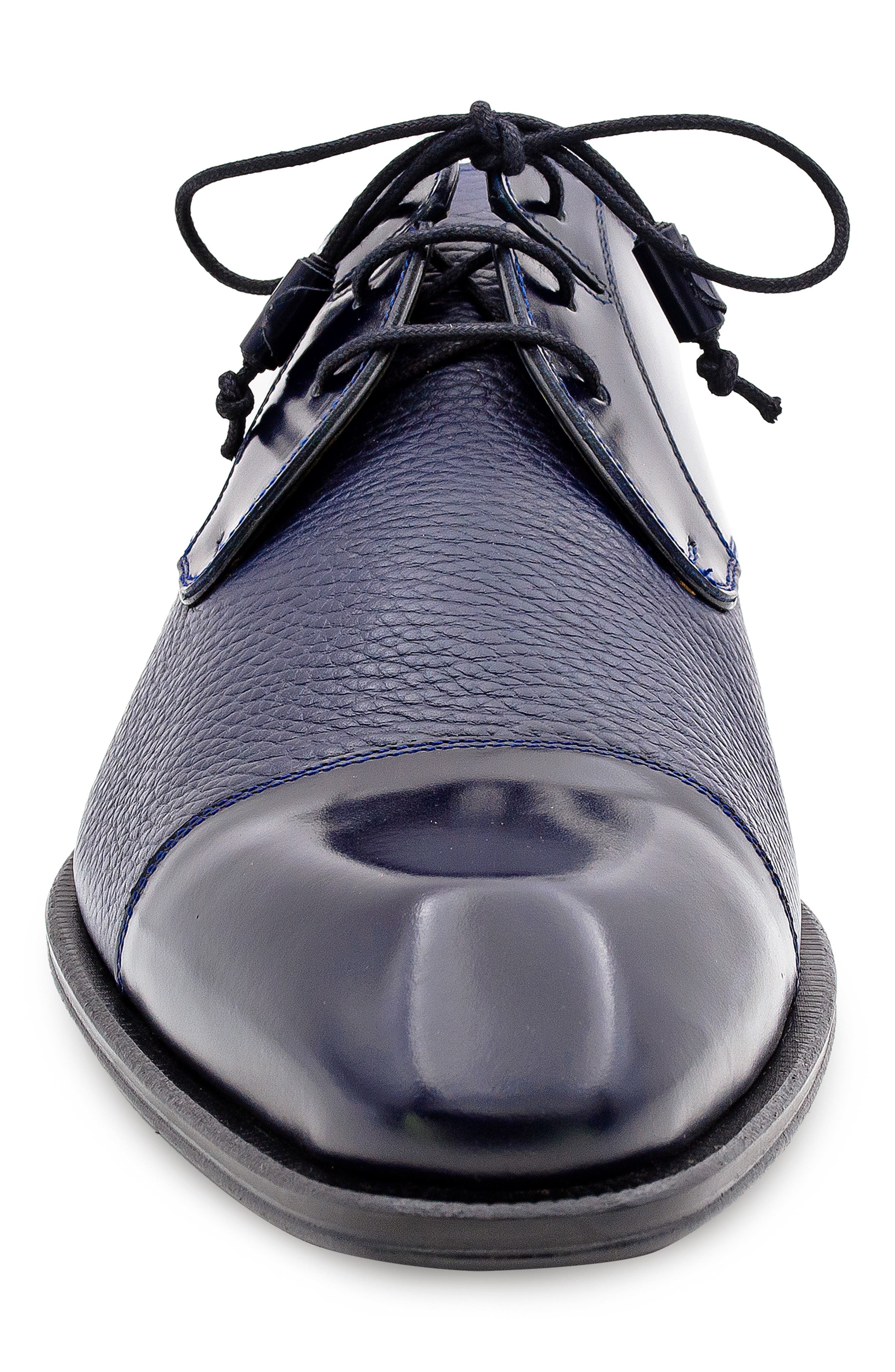 Capello Cap Toe Derby, Alternate, color, BLUE