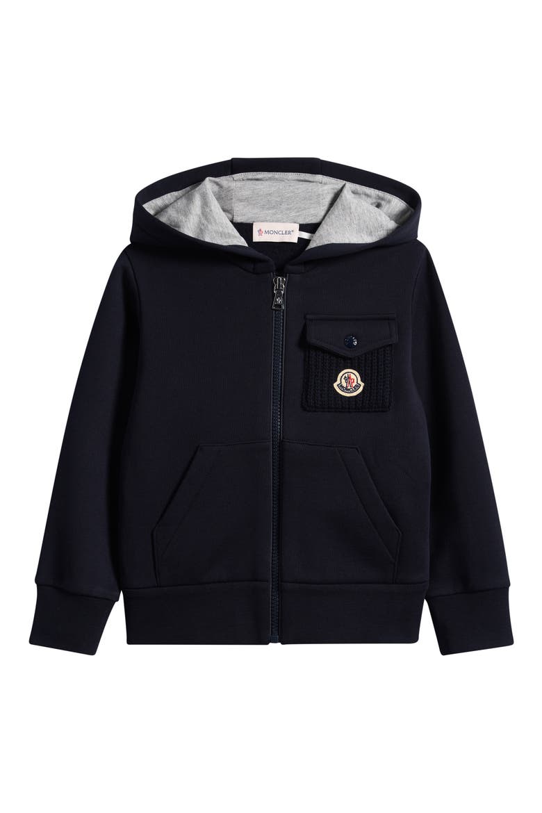 Kids' Zip Hoodie, Main, color, NAVY