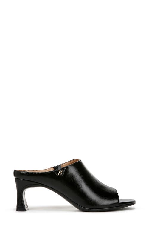 Naturalizer Imogen Slide Sandal In Black Faux Leather