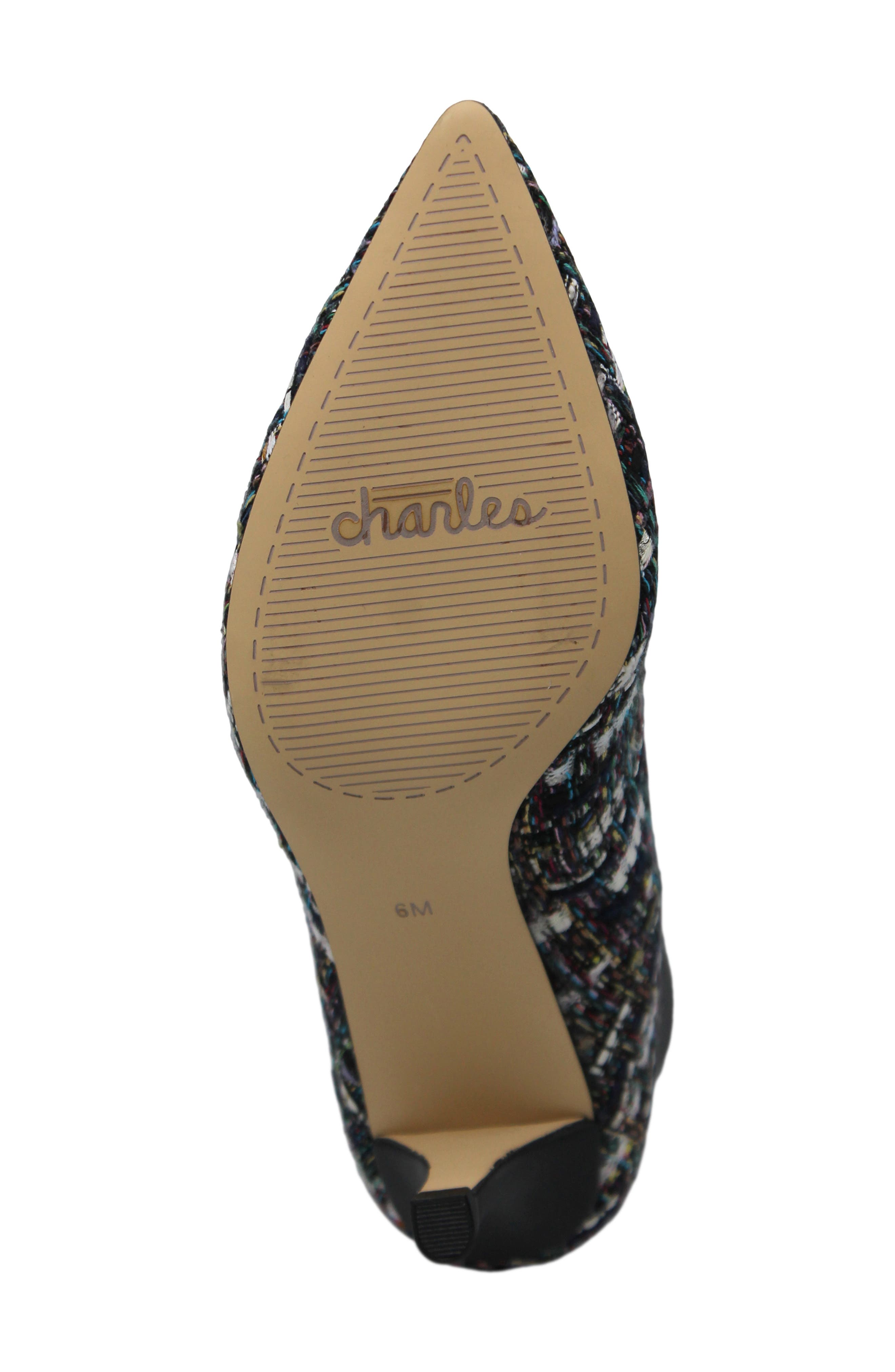 Charles by Charles David Alice Pointed Toe Bootie, Alternate, color, Black Multi-Tw