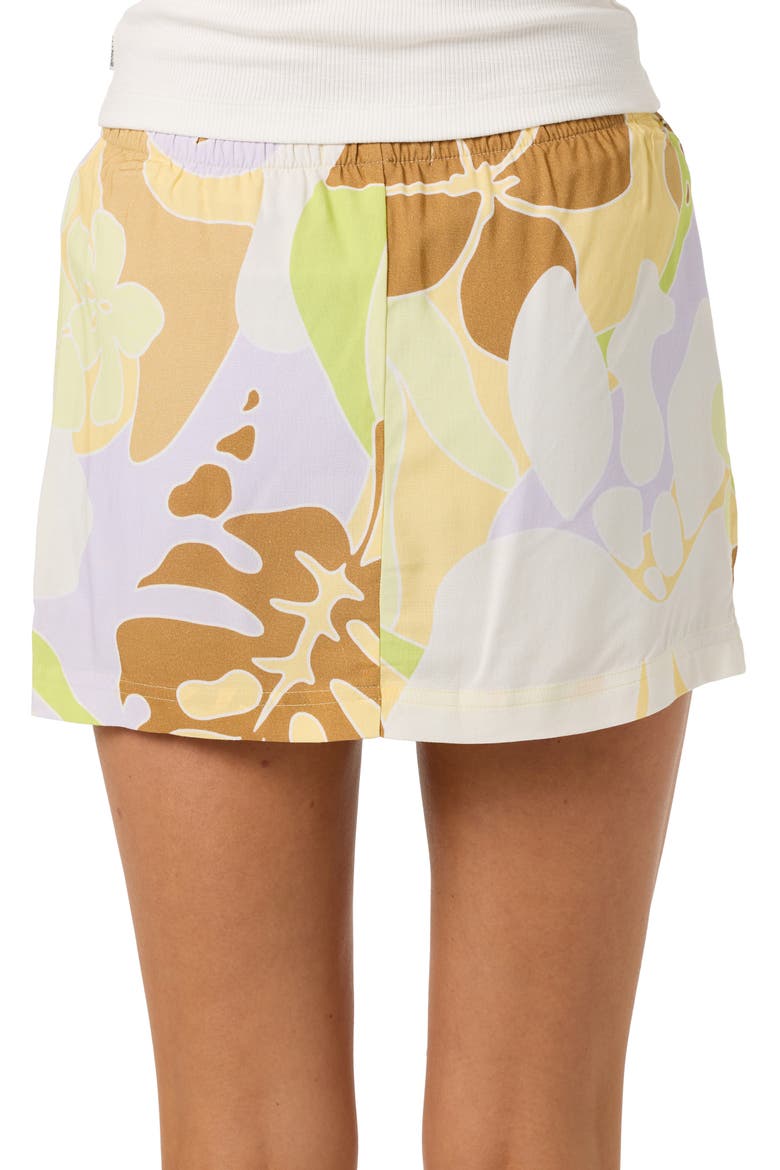 Alyssa Tropical Woven Miniskirt, Alternate, color, CELERY