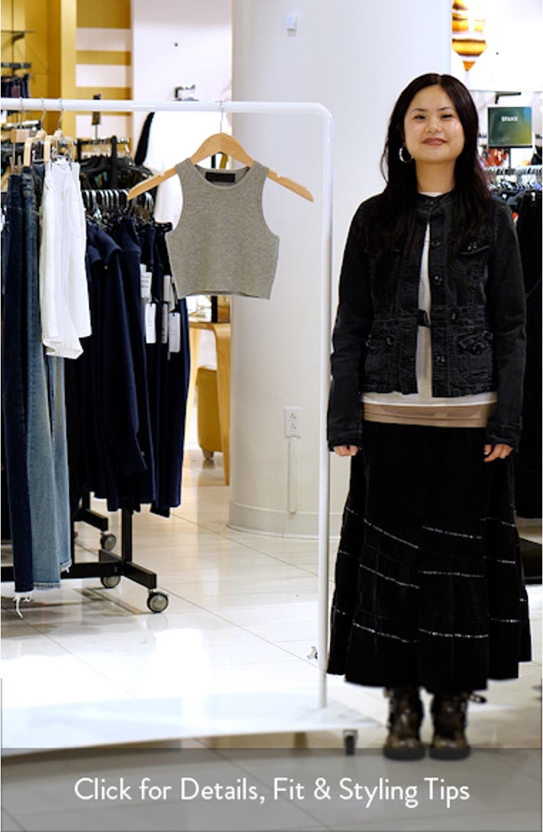 Waffle Knit Crop Sport Tank, sales video thumbnail