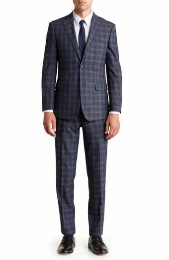 English Laundry Plaid Two Button Notch Lapel Suit