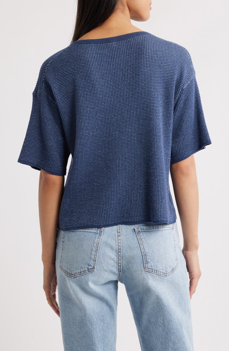 MARGARET O'LEARY Jill Waffle Knit T-Shirt, Alternate, color,