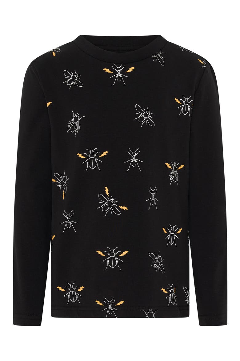 Kids' Creepin' it Real Long Sleeve Graphic T-Shirt, Main, color, BLACK