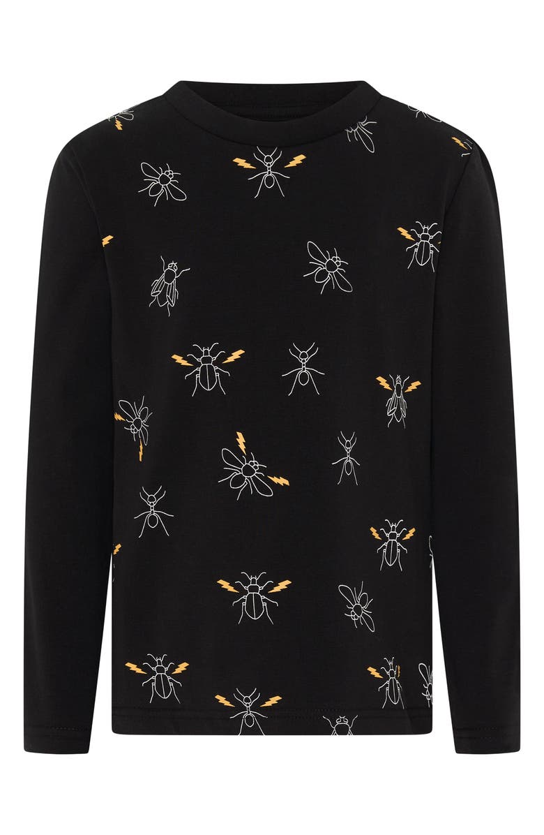 TINY TRIBE Kids' Creepin' it Real Long Sleeve Graphic T-Shirt, Main, color, Black