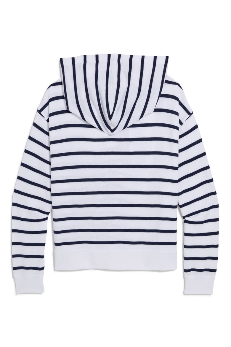 Terry Hoodie, Alternate, color, SURF STRIPE WHITE