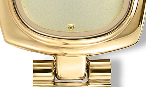 Ettika Square Dial Bracelet Watch, 20mm X 23mm In Gold