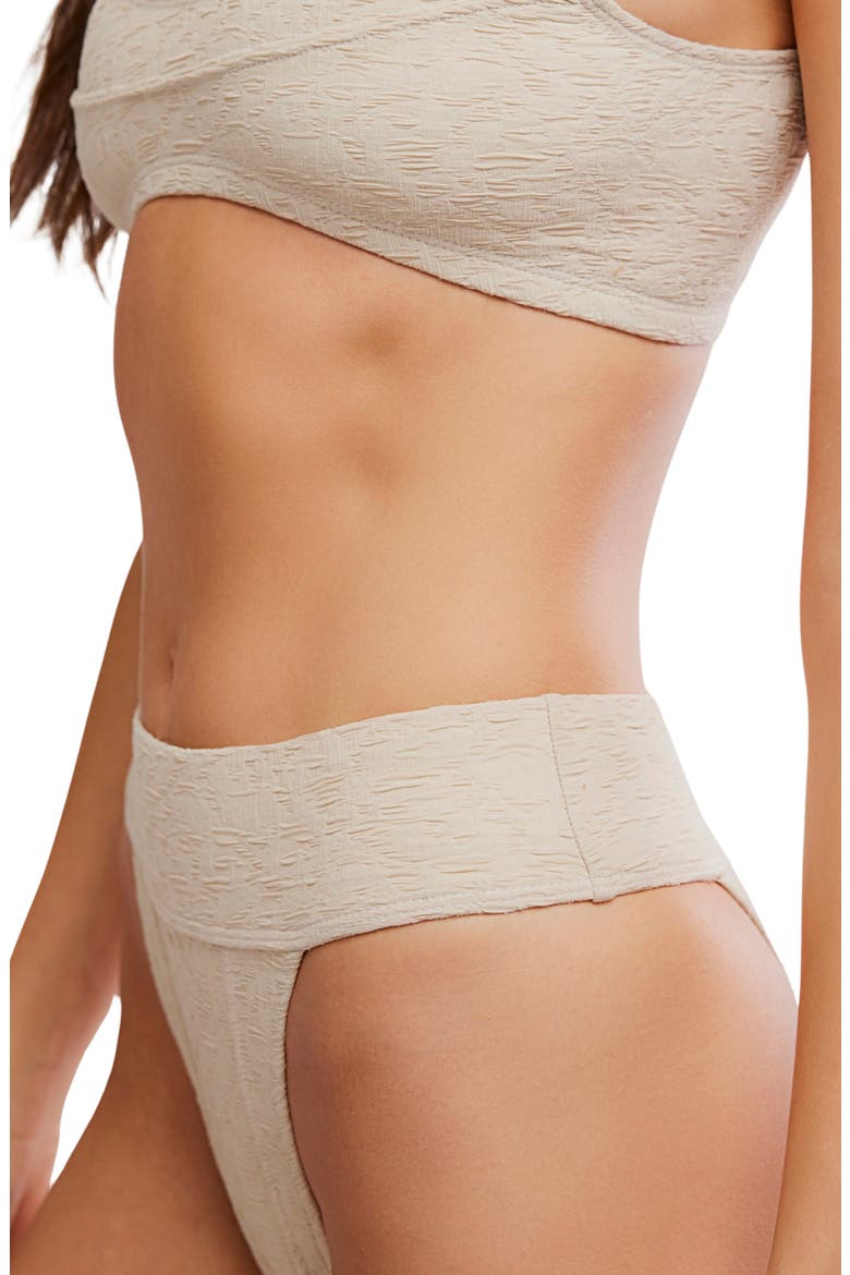 Dylan High Waist Bikini Bottoms, Alternate, color, STONE