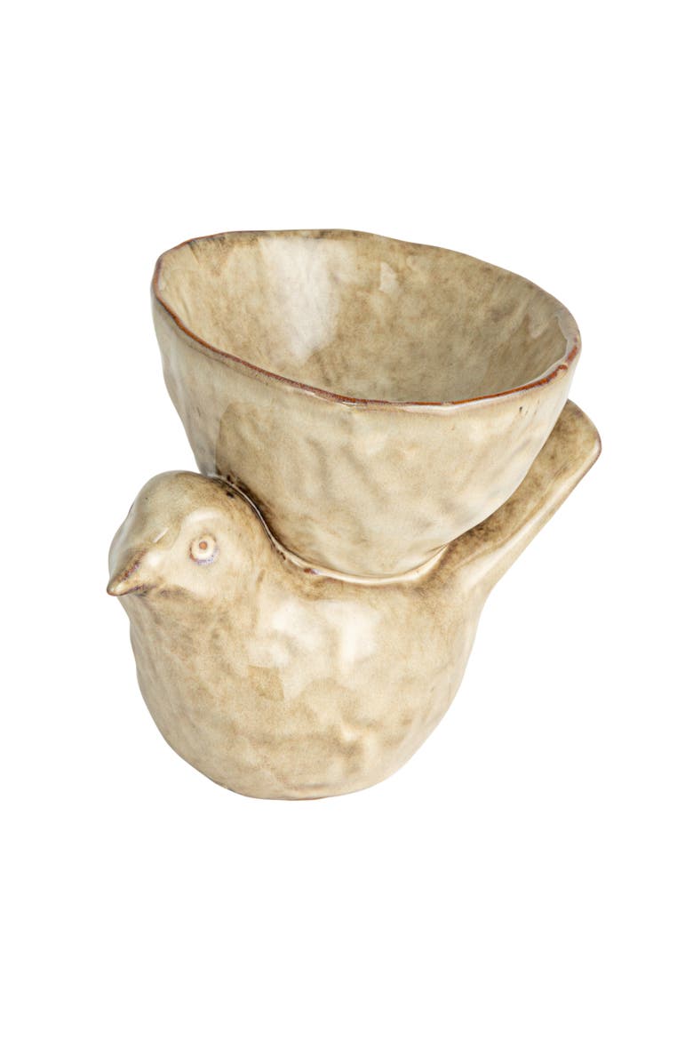 Avian Stoneware Bowl, Cream, Main, color, Cream