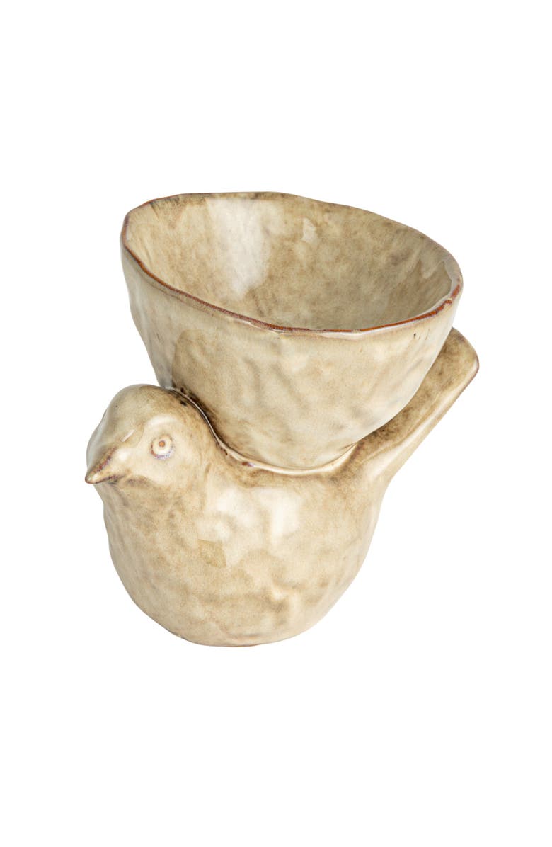 Storied Home Avian Stoneware Bowl, Cream, Main, color, Cream