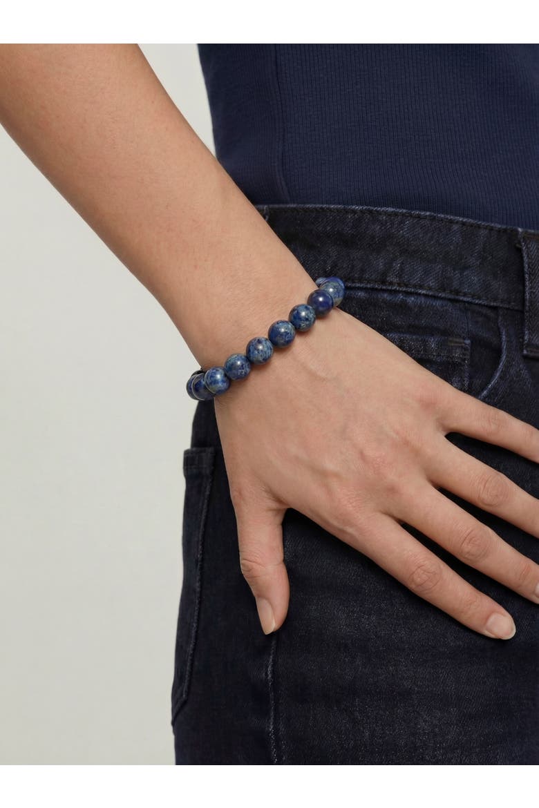 Manifest Protection Blue Crystal Beaded Bracelet, Alternate, color, Blue