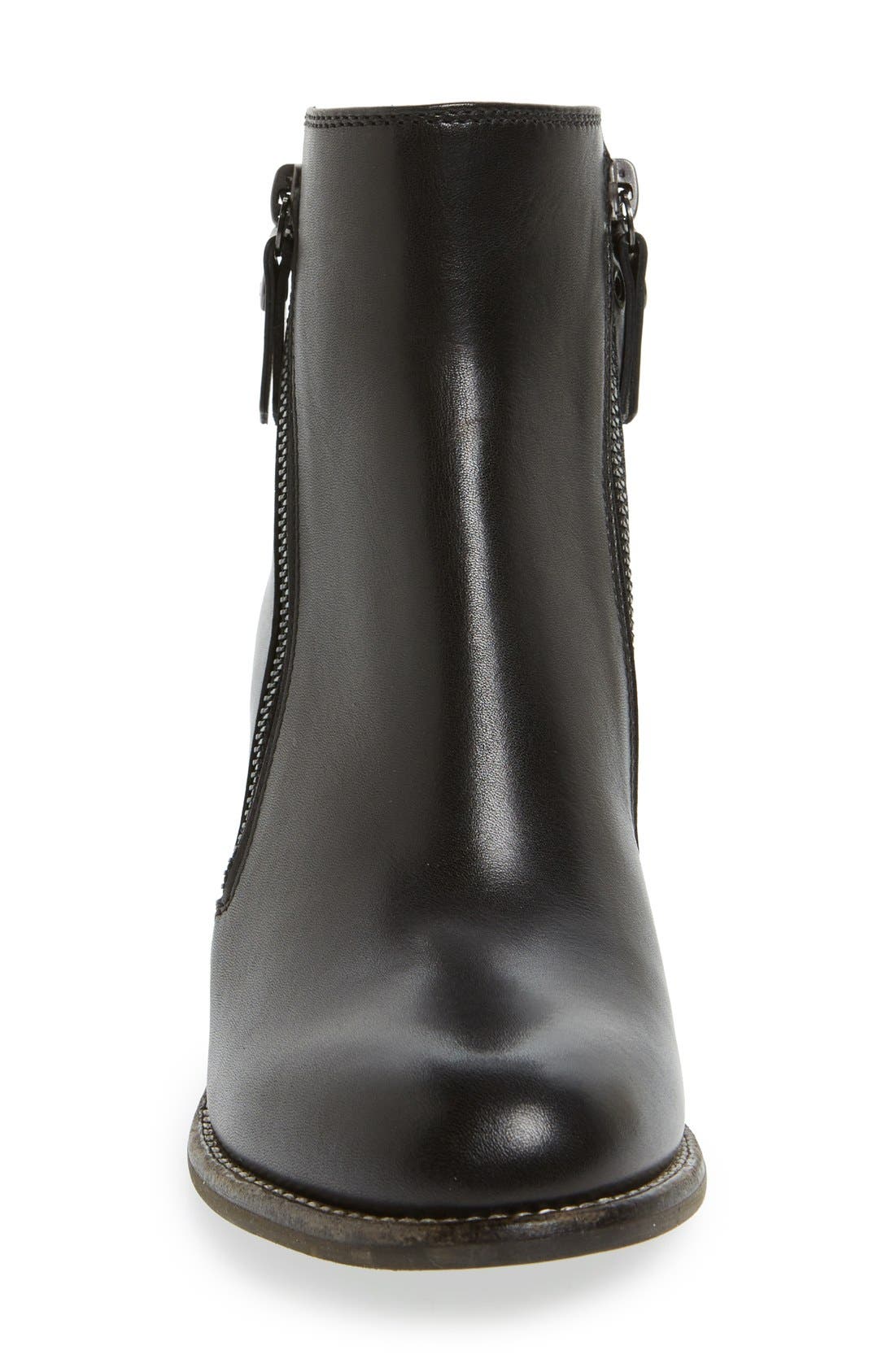 AGL 'Ella' Block Heel Bootie, Alternate, color, 