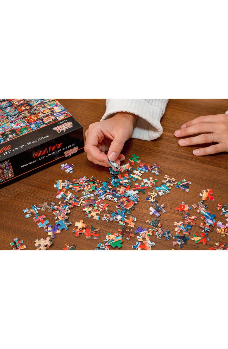 Toynk Pinball Parlor Retro Arcade Puzzle | 1000 Piece Jigsaw Puzzle, Alternate, color, Multi-Color