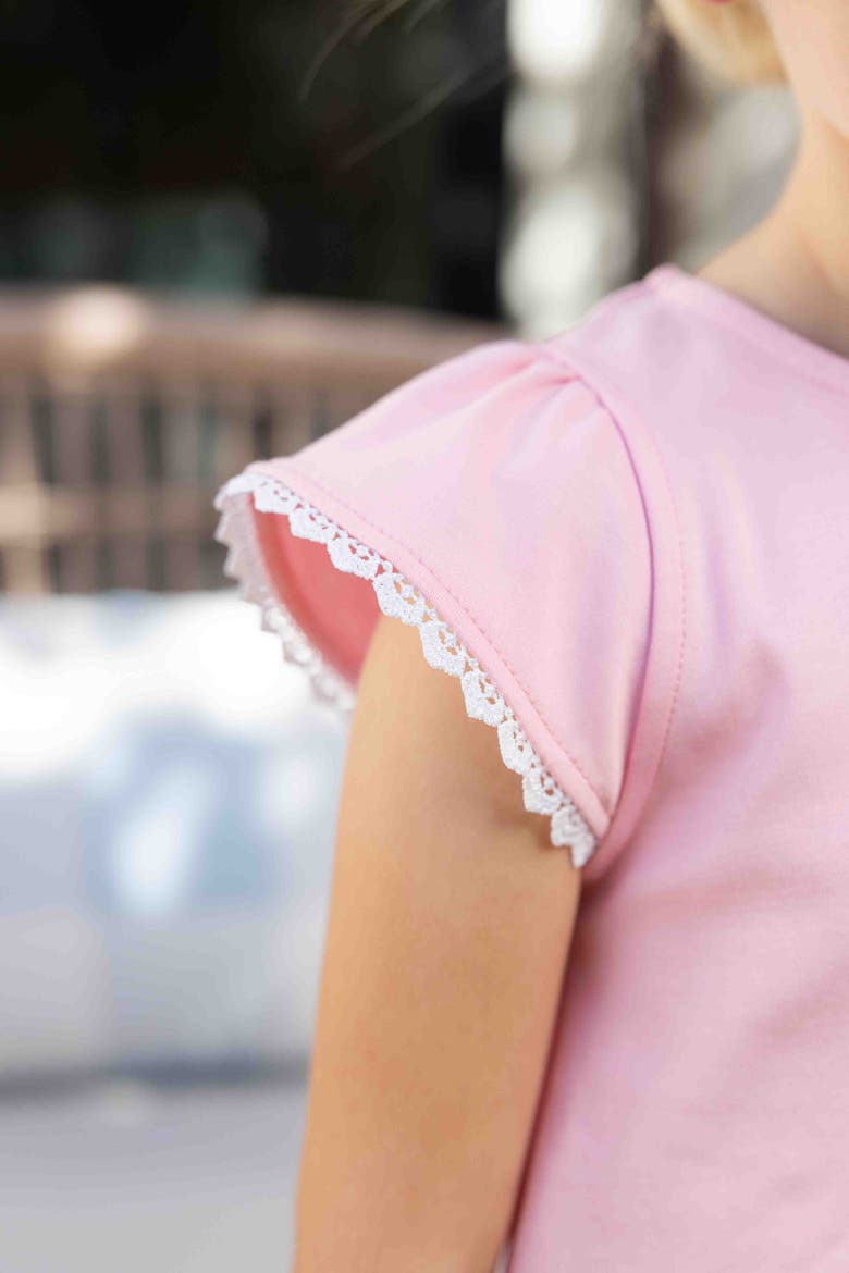 Knit Top With Flowers, Alternate, color, Pink
