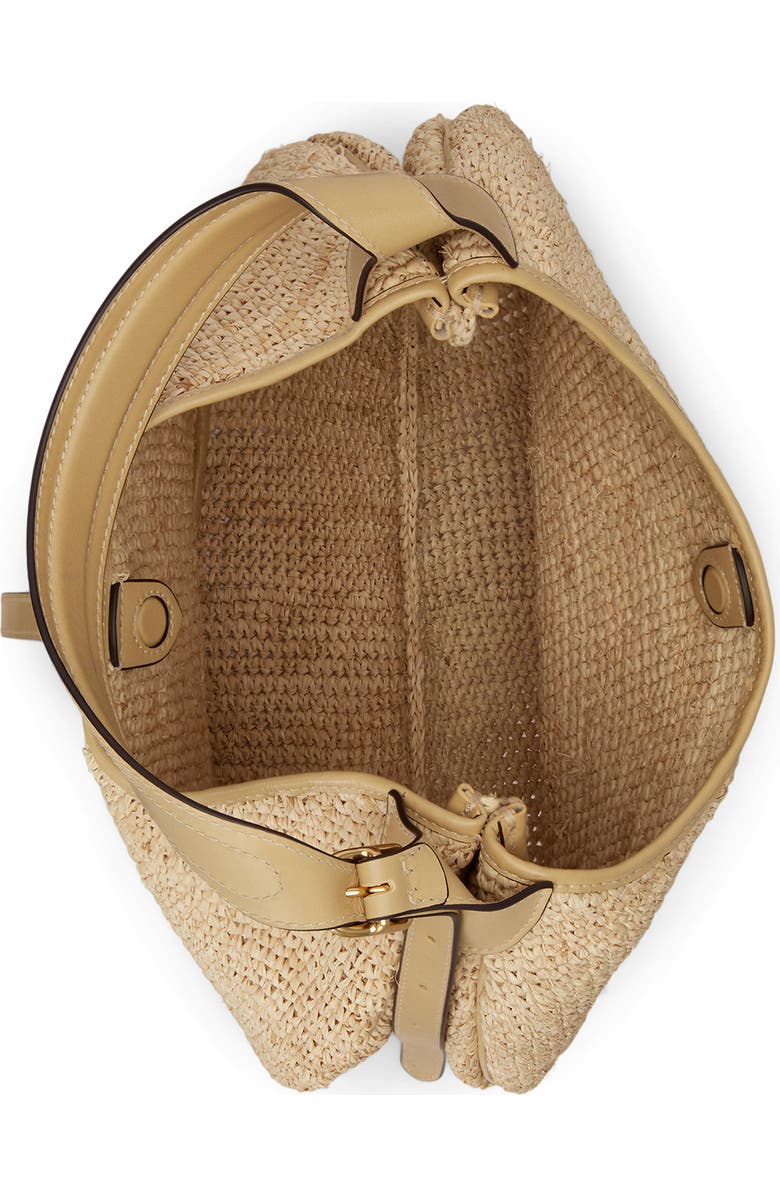 Polo Ralph Lauren Raffia Shoulder Bag, Alternate, color, Natural/ Cashmere