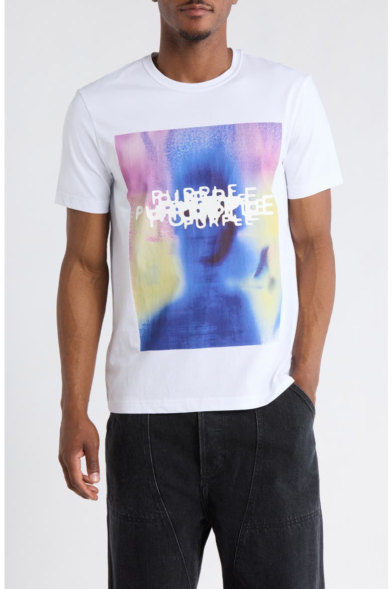 Clean Cotton Jersey Graphic T-Shirt, Main, color, WHITE