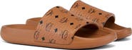 MCM Women's Monogram Print Rubber Slides