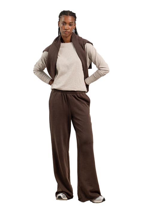 The Recycled Fleece Wide Leg Sweatpant
