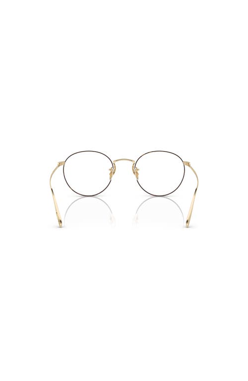 Oliver Peoples 47mm Phantos Optical Glasses In Gold