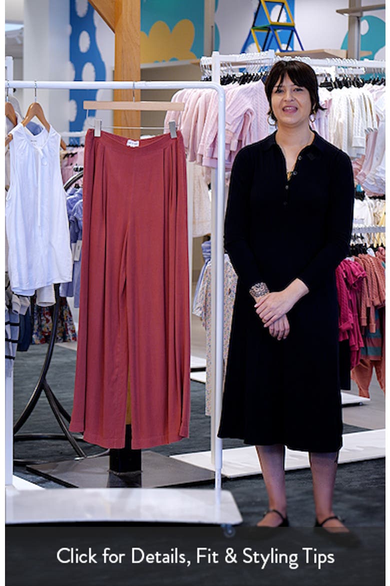 Pleated Wide Leg Palazzo Pants video