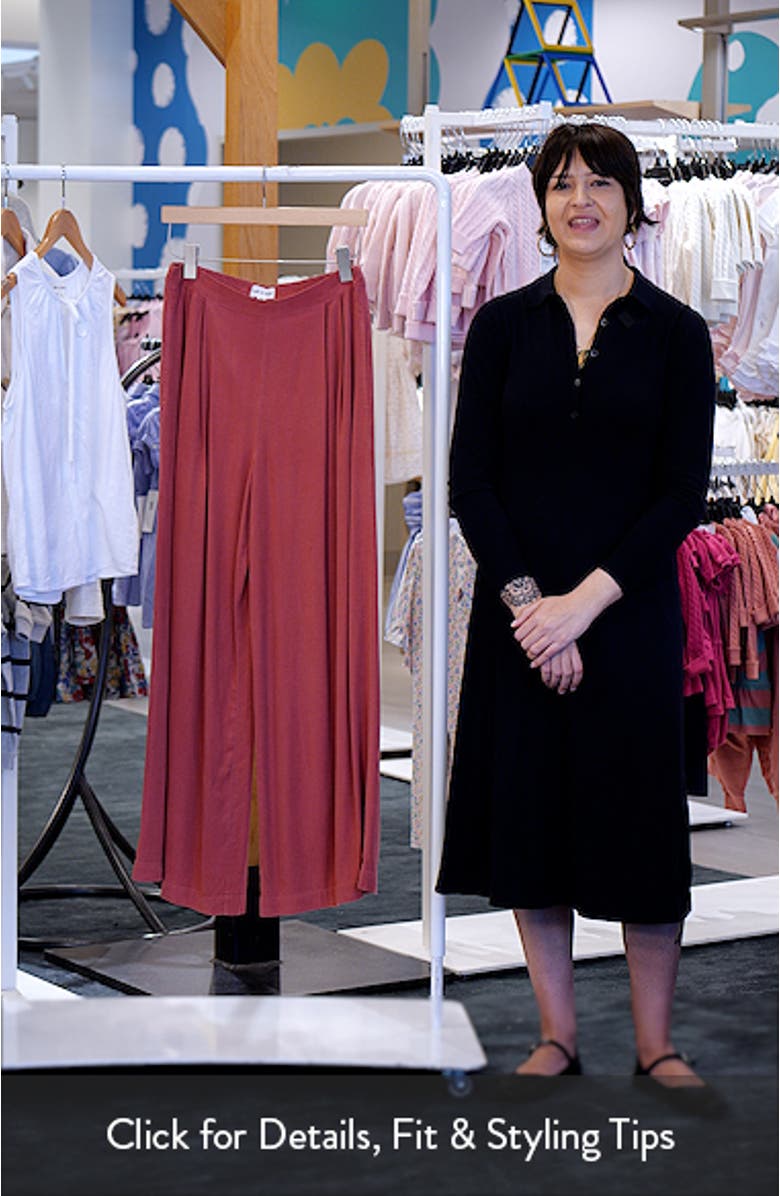 Pleated Wide Leg Palazzo Pants, sales video thumbnail