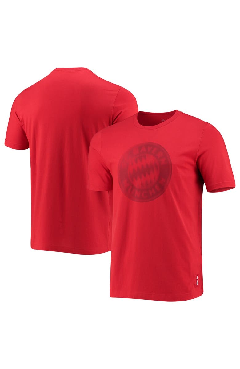 adidas Men's adidas Red Bayern Munich Club Crest T-Shirt, Main, color, 