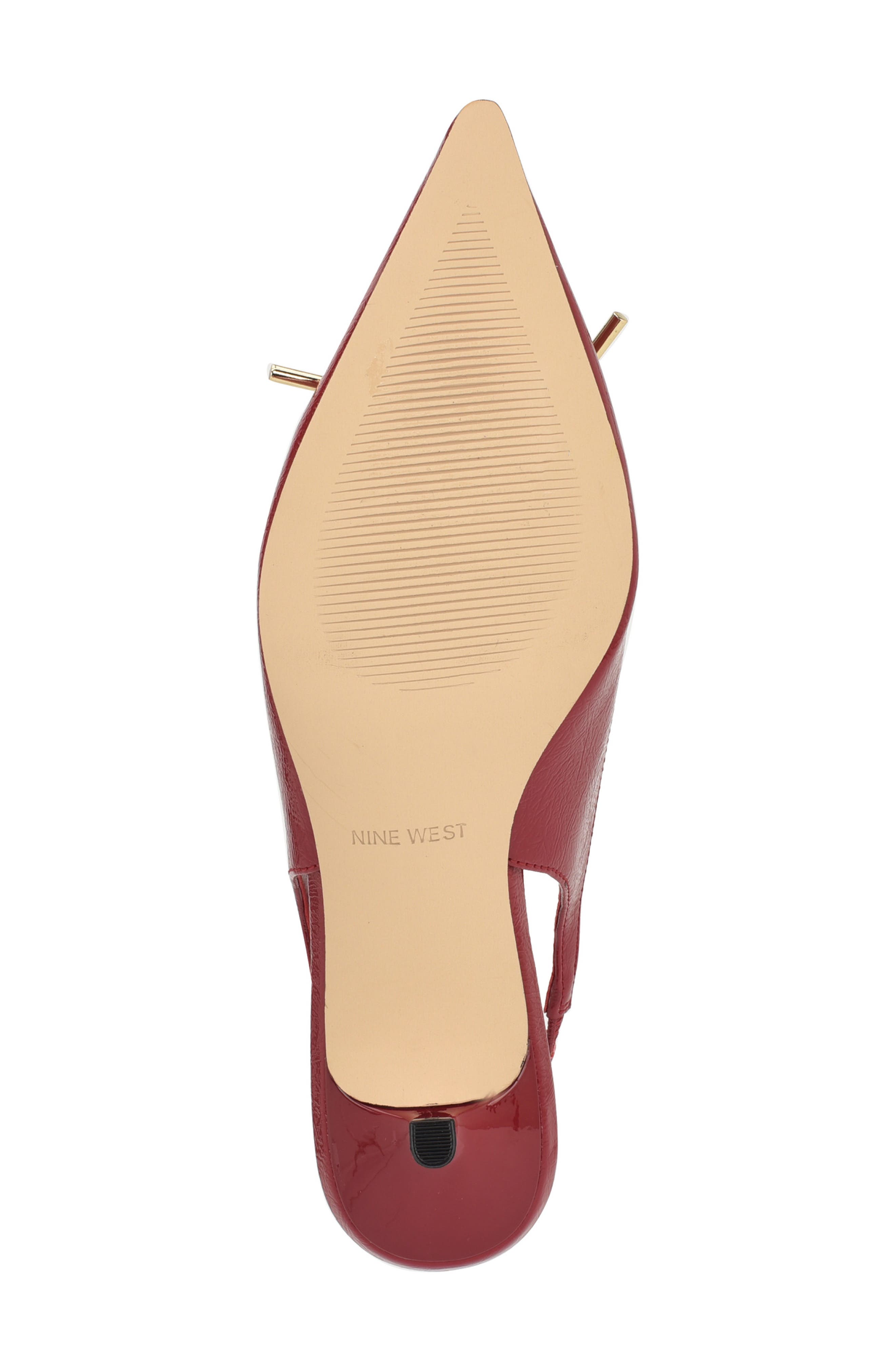 Anora Slingback Pointed Toe Pump, Alternate, color, DARK RED