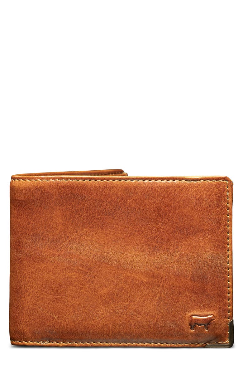 The Magnate Leather Bifold Wallet, Main, color, COGNAC