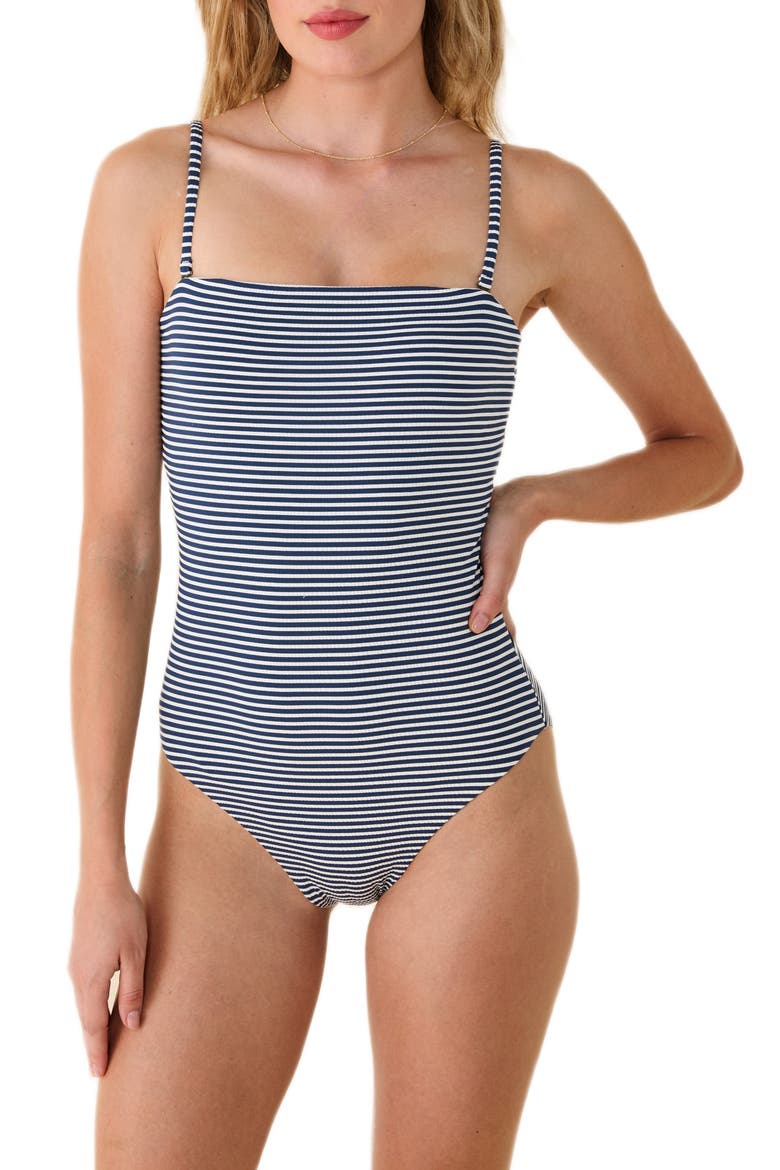 The Cabo One-Piece Swimsuit, Main, color, CADET