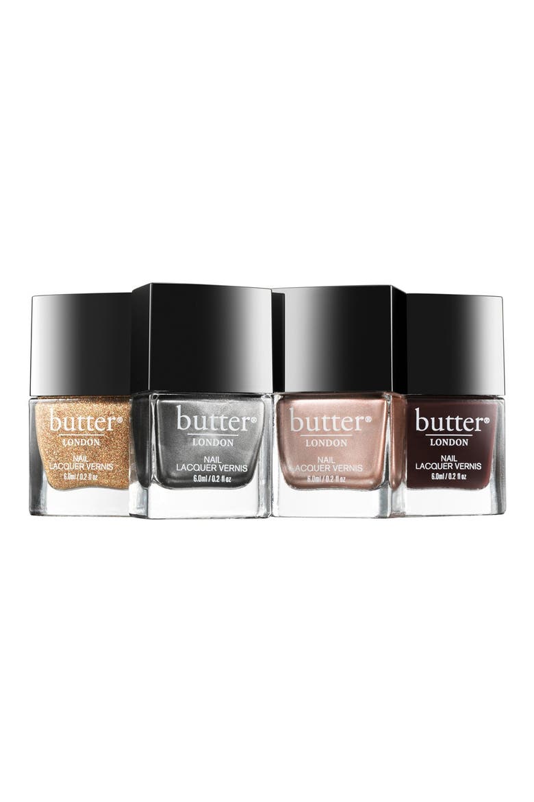 'Gilded Gears' Heavy Metal Nail Lacquer Collection (Limited Edition), Main, color, NO COLOR
