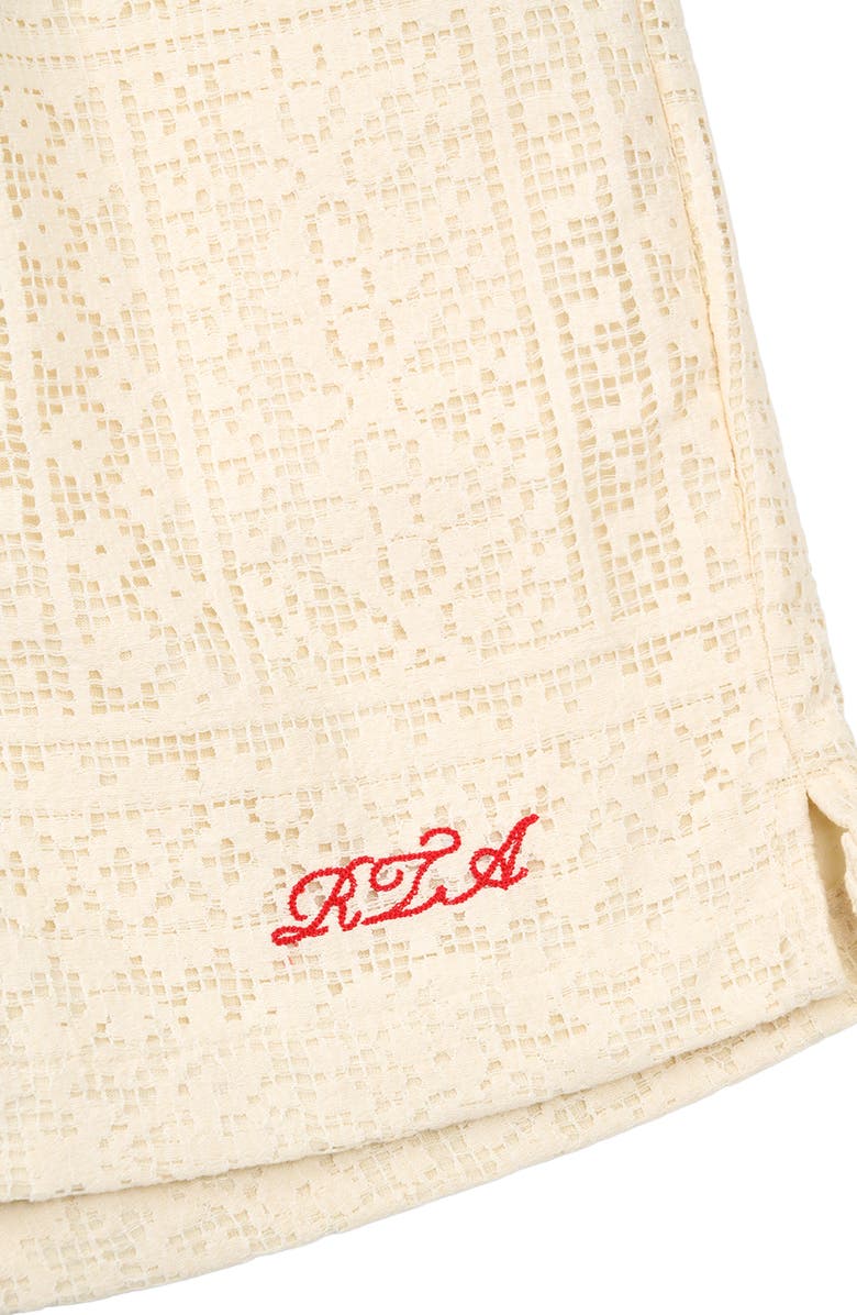 RtA Clyde Pull-On Shorts, Alternate, color, Sand Cursive