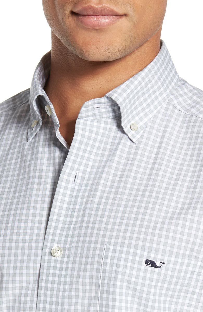vineyard vines 'Tucker - Seabrook' Trim Fit Gingham Sport Shirt, Alternate, color,