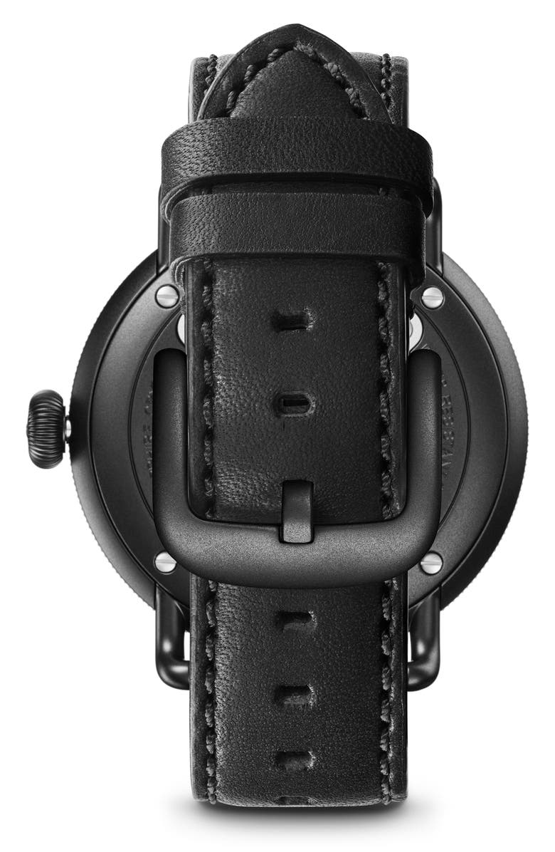 Shinola The Canfield Leather Strap Watch, 43mm, Alternate, color, 