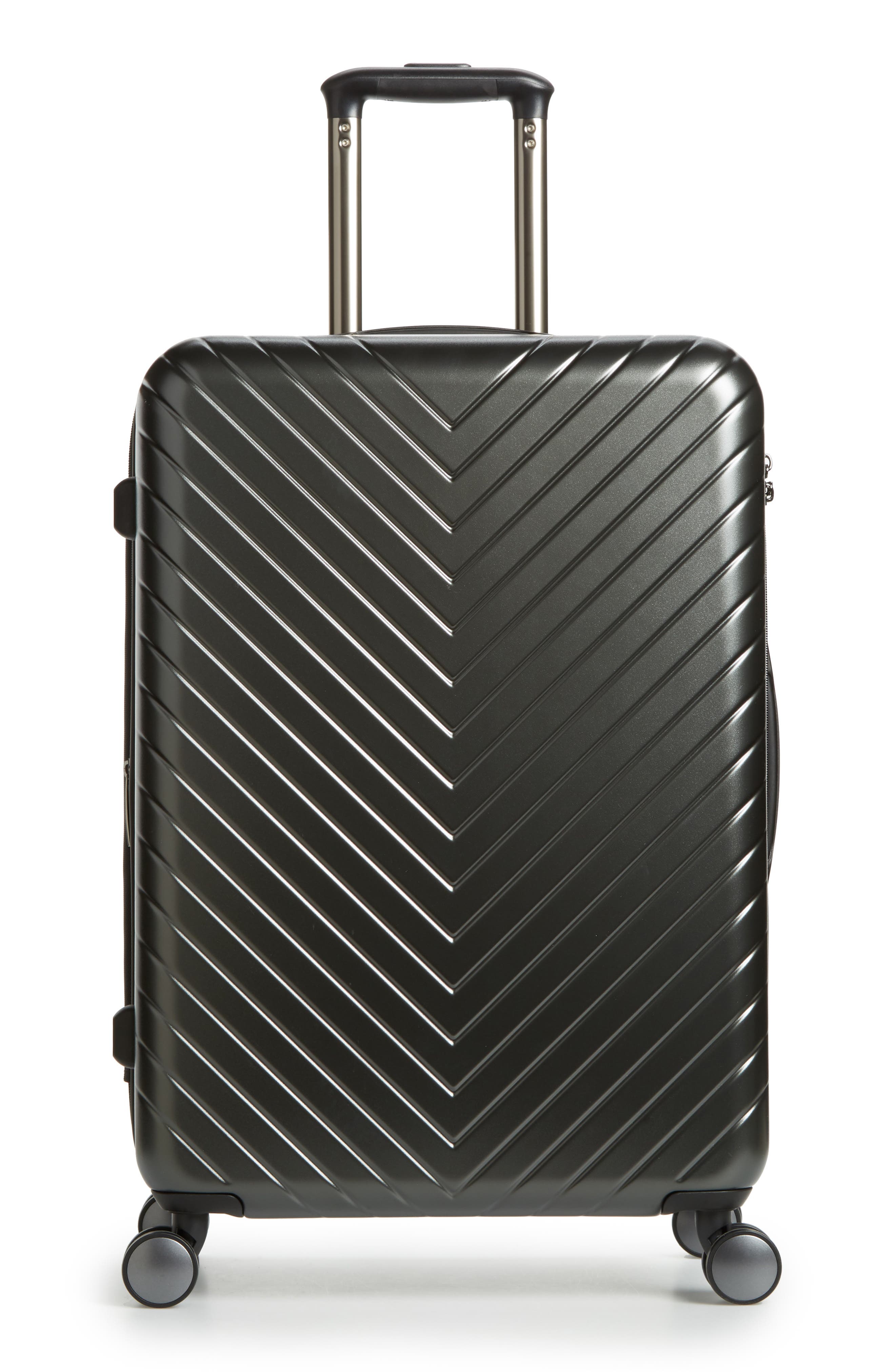 Nordstrom Chevron 25-Inch Spinner Suitcase, Main, color, 