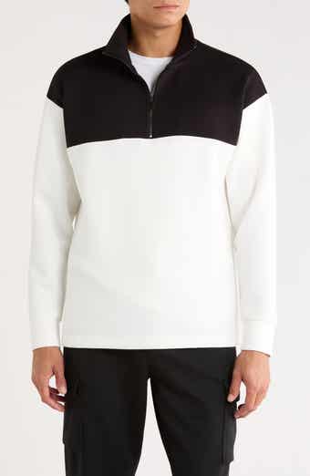 Tahari Colorblock Quarter Zip Sweatshirt