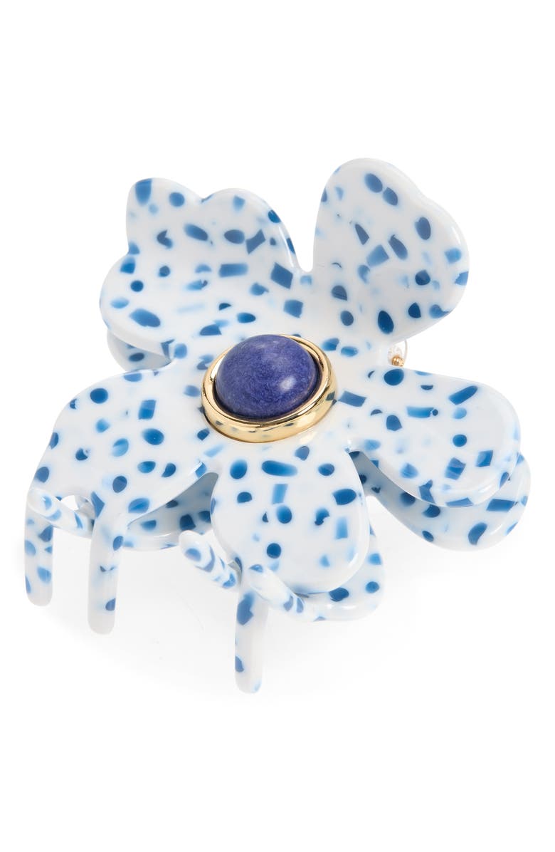 Lele Sadoughi Lily Claw Hair Clip, Main, color, Ocean Spray